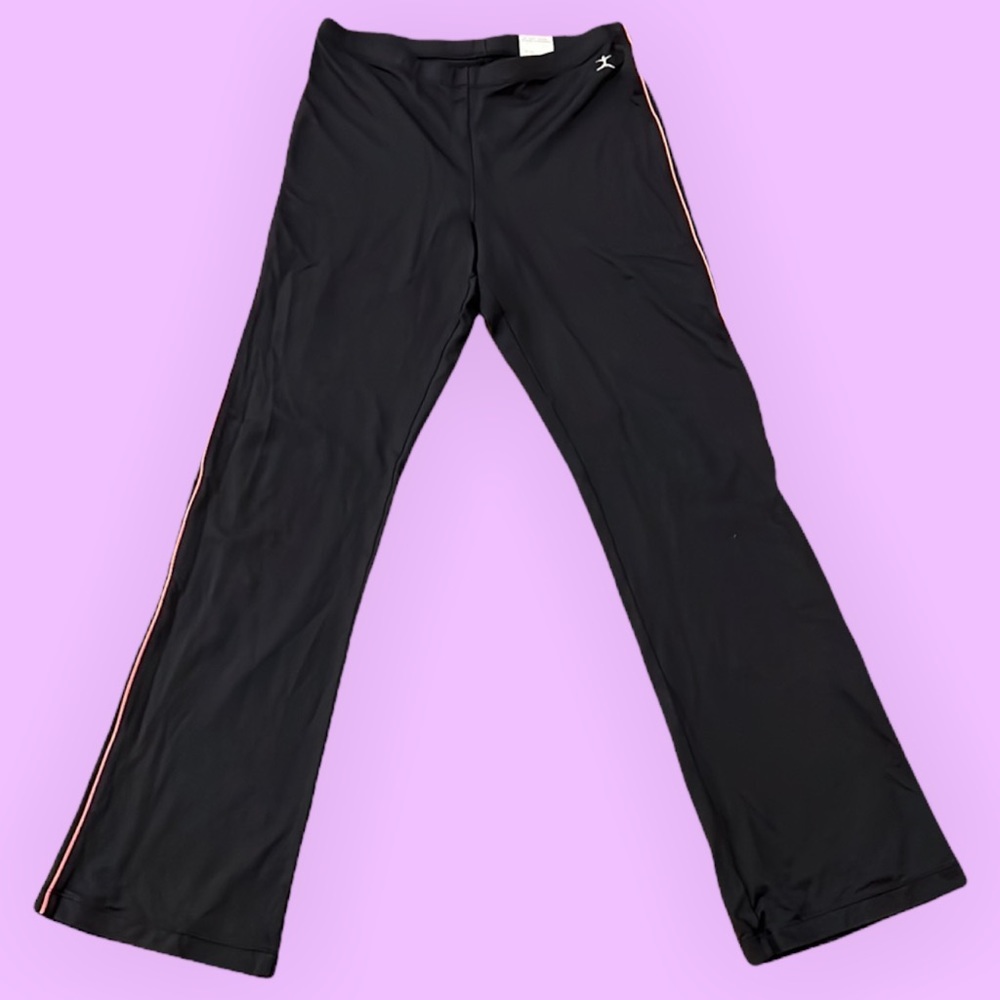 Y2K nylon spandex bootcut flare athleisure pants